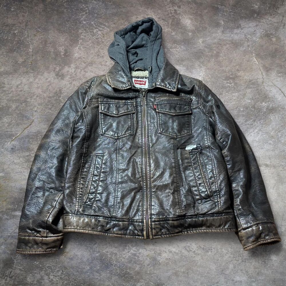 Levi-s Men's Brown and Black Jacket